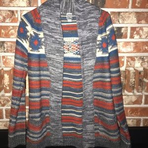 Tribal print cardigan